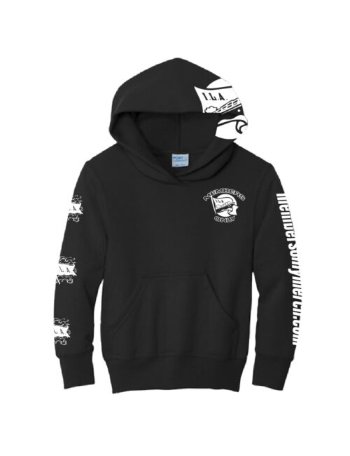 Black and White Pullover Hoodie